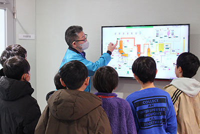 日野小学校工場見学処理施設